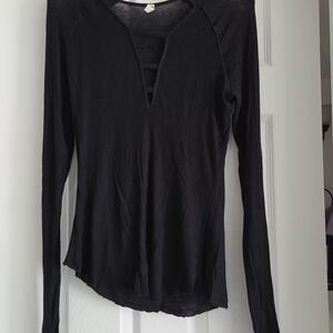 FP Movement by Free People Black Long Sleeve Top